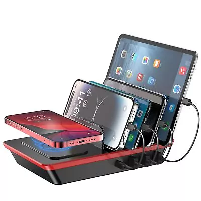 Charging Station For Multiple Devices 5 In 1 Charger Station 3 USB A 1 USB ... • $42.09