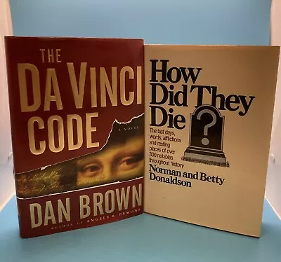 The Da Vinci Code & How Did They Die Lot Of 2 Brown 2003 Donaldson 1983 GC. • $16