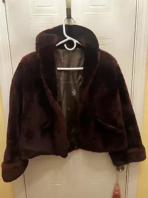 Vintage Mouton Fur Coat Brown Petite • $130