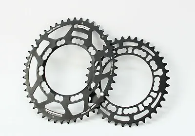 Rotor Q 46/38 Teeth Chain Rings Set BCD110 Sprocket Chainrings Oval Ocp Cx • £89.21