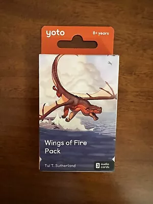 Yoto Cards Wings Of Fire Set (New 3 Cards) • $55