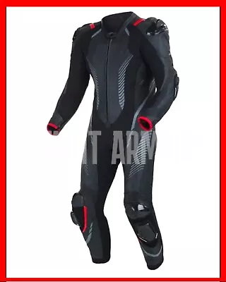 New Racing 1 Piece Motorcycle Moto Gp Biker Leather Suit • $64.35