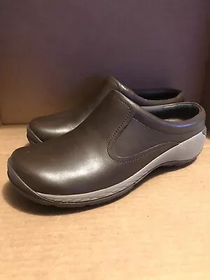 Womens Merrell Q Form 2 Brown Leather Slip On Shoes Clogs Size 7 • $14.99