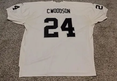 Reebok Charles Woodson Oakland Raiders Authentic Jersey 54 Vintage 3XL XXXL Rare • $129.99