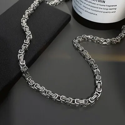 Hip Hop Chain Men's Non-Fading Emperor Titanium Steel Necklace Sweater Chain • $11.99