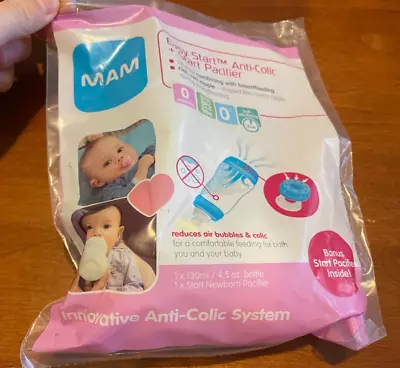 New MAM Easy Start Anti-Colic Bottle 4.5oz + Start Pacifier • $9.90