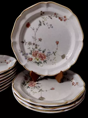 *(4) Dinner Plates 10.5  MIKASA SILK BOQUET Garden Club (see Description) • $35.07