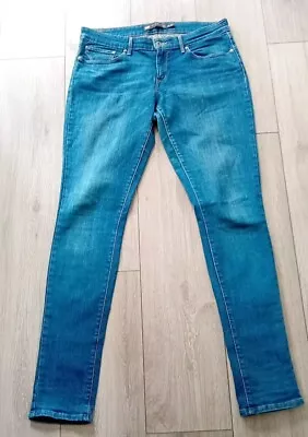 Ladies Levi's Demi Curve Mid Rise Stretch Skinny Blue Jeans Size (10) W30 L34 • £13.99