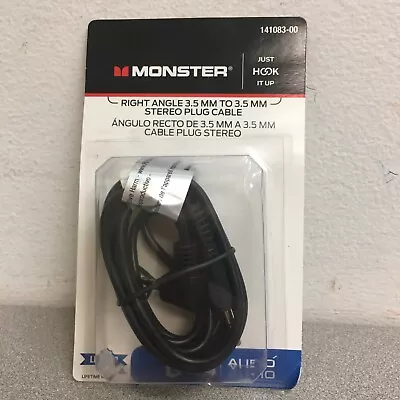 Monster 141083-00 Just Hook It Up 6 Ft. L Stereo Plug Cable 3.5 Mm • $9.83