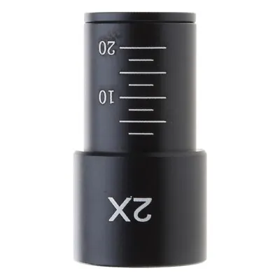 Focusable-Microscope Eyepiece 2X Bio-microscope Adapter Lens For Video Camera • £7.68