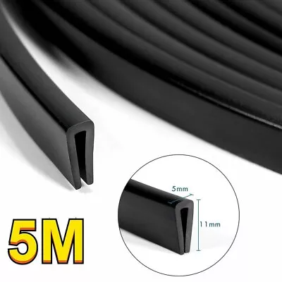 16ft Car Door Edge Trim Guard Molding Rubber Seal Strip Scratch Protector Black • $11.99