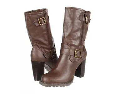 Gabriella Rocha Sanny Women's Brown Side Zip Boots - 7 • $38.71