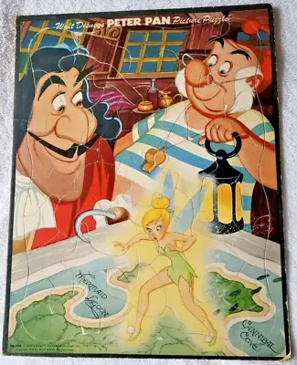 Vintage Walt Disney Peter Pan Picture Puzzle Tray Board 1952 Complete • $44.98