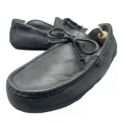 UGG Slippers Loafers Chester Indoor Outdoor Leather Gray Men’s Size 11￼ • $18.40