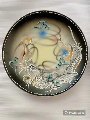 Vtg Hand Painted Collectible Dragonware Tea Cup Saucer Decorative Made In Japan • $24.99