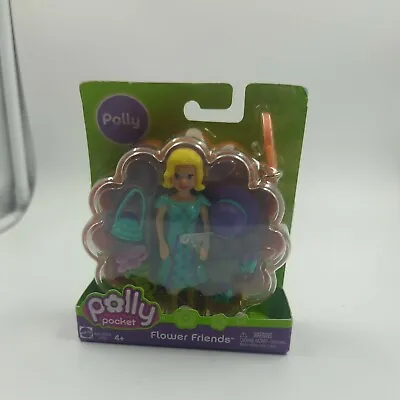 $14.24 • Buy Polly Pocket Flower Friends Spring Hat Shoes Clip Plastic Case New 2005 Blonde