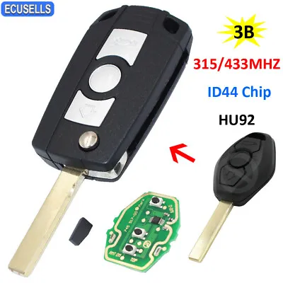 3B Remote Key 315MHZ/433MHZ ID44 Chip For BMW Z3 Z4 X3 X5 E36 330i 325I 530I 545 • $12.28