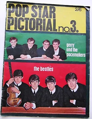 Pop Star Pictorial No 3. Beatles Etc. Original. Very Good Condition • £6.50