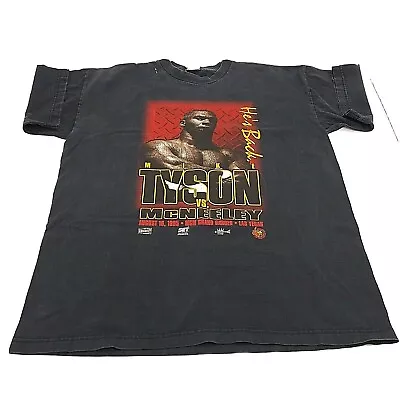 Mike Tyson Vs Peter McNeeley T-Shirt Size XL Black MGM Grand K.O. Wear Vtg 1995  • $138.75