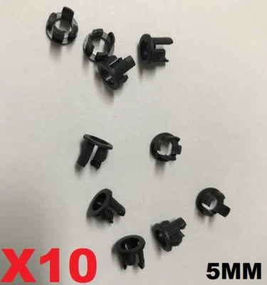 LED HOLDER / RETAINERS / PANEL MOUNTING 5mm LOCKS  Lot Of 10 • $2.89