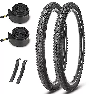 24/26x1.95 Inch 2 Pack Bike Tires ＆ Tubes  Replacement For MTB Mountain Bicycle • $40.84