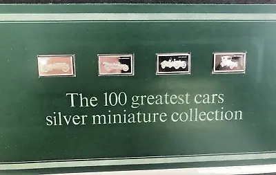 £19.99 • Buy 4 John Pinches 100 Greatest Cars Miniatures Silver .925 Ingots Issue 8 Nos 29-32