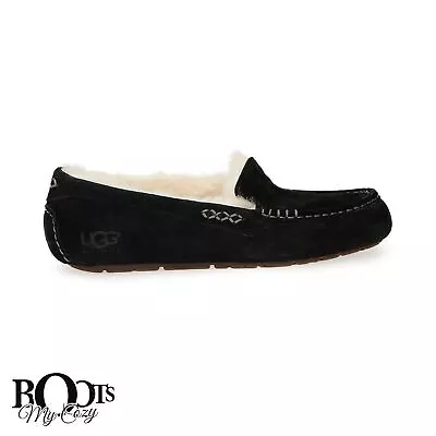 Ugg Ansley Black Slip On MocСasins Shoes Slippers  Size Us 10/uk 8.5/eu 41 New • $79.99