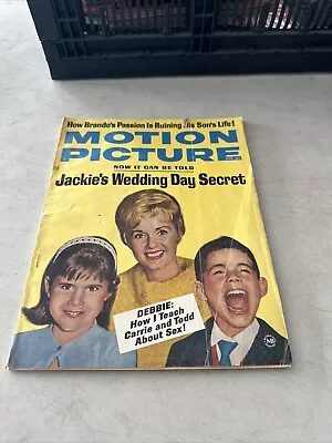 MOTION PICTURE  Magazine March 1965 Debbie Carrie Fisher Jackie Brando Elvis • $0.99