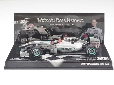 MINICHAMPS 1:43 MERCEDES GP MGP W01 M. SCHUMACHER 2010  Welcome Back Michael  • $74.66