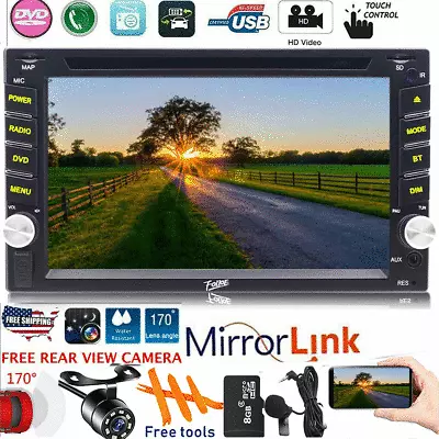 $154.99 • Buy Estereo De Pantalla Para Coche Carro CD DVD MP3 MirrorLink Para Ios Android+Cam