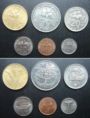 Malaysia Coins Set Of 6 Pieces  • £5.25