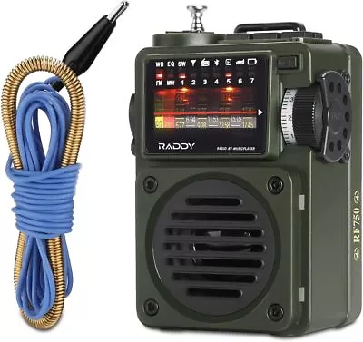 [Used]Raddy RF750 Portable Shortwave Radio AM/FM/SW/WB Receiver With NOAA Alerts • $25.99
