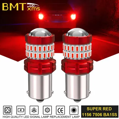 $12.49 • Buy 7506 1156 P21W LED Brake Stop Tail Lights Pure Red Bright For BMW X5 2000-2013