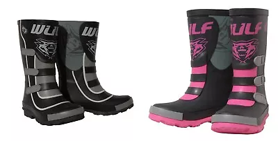 Wulfsport Kids Childrens Mud Stomper Motocross Quad Bike Wellys Boots • $29.83