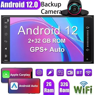 For Toyota 4Runner Camry Apple CarPlay Android 12.0 Car Stereo Radio GPS WiFi BT • $129.99