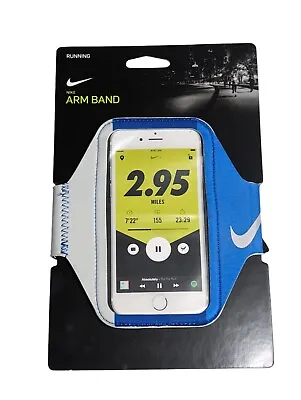 Nike Lean Running Arm Band Fits Most Smart Phones Blue/Gray New • $14.99