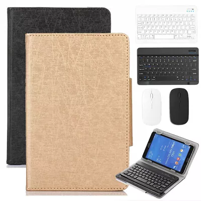 Fits For ACER ACTAB1021 10  Inch Tablet Bluetooth Keyboard Leather Case Mouse • £10.95