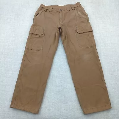 Duluth Trading Pants Mens 33x31* Fire Hose Cargo Fleece Lined Relaxed Workwear • $29.95