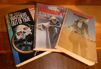 3 Vintage H.P.Lovecraft Paperbacks • £12
