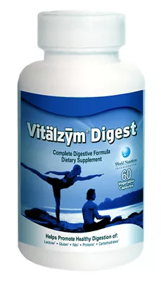 Vitalzym Digest Complete Digestive Enzyme Formula - 60 Caps - World Nutrition • $46.55