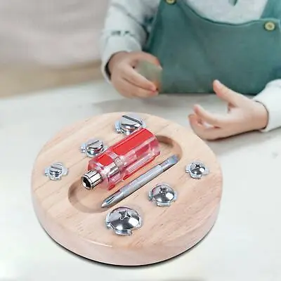 £11.71 • Buy Kids Screwdriver Board Toy Montessori Screw Toys For 3 4 5 Year Old Children