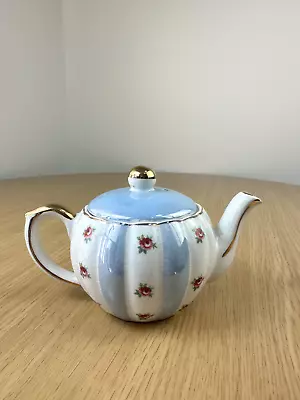 Vintage Gibsons Staffordshire Personal Mini Teapot Blue One Cup England • $19.60