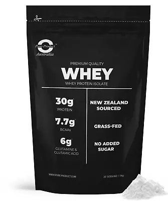 3kg    Whey Protein Isolate Unflavoured -  Pure  Au  Wpi Grass-fed • $124.01
