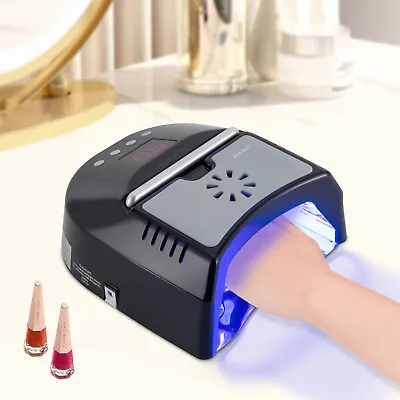 Cordless 72W UV LED Nail Lamp Rechargeable Nail Dryer+Fan For Gel NailsPedicure • $87.40