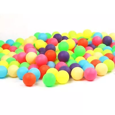 100Pcs Coloured Game Ping-Pong Balls Entertainment Table Tennis Mixed Colours • $25.44