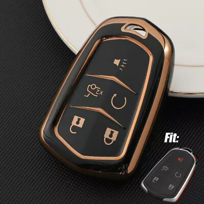 For Cadillac XT5 XTS ATS CT6 XT4 XT6 Remote Auto Key Fob Cover Case Holder Shell • $8.28