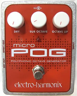 Used Electro-Harmonix EHX Micro Pog Polyphonic Octave Generator Effects Pedal • $203.99