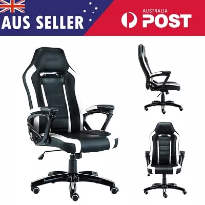 $159.99 • Buy Computer Gaming Chair PU Leather Executive Office Recliner Racer Good Quality