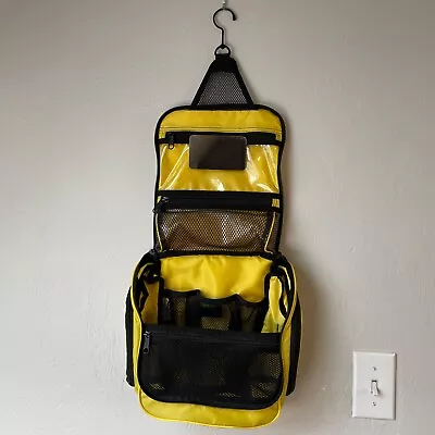 L. L. Bean Personal Organizer Toiletry Bag Hanging Travel Medium Lemon Yellow • $22.50