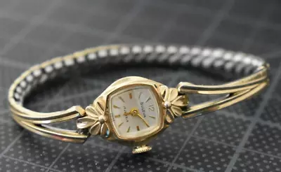 Vintage Bulova 17 Jewels Lady Mechanic Wrist Watch #s29 • $22.95